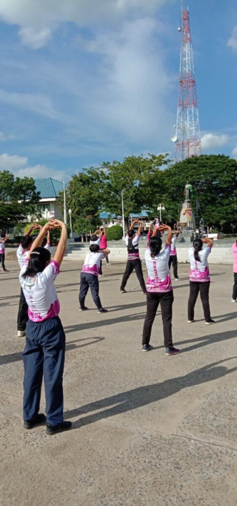 กิจกรรมส่งเสริมการเต้นแอโรบิคเพื่อสุขภาพ “โคราชเมืองกีฬา” ณ สนามที่ว่าการอำเภอพิมาย
